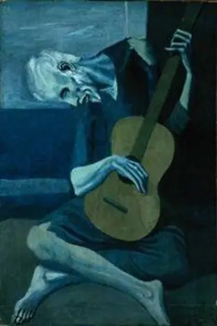 گیتاریست پیر ، اثر پابلو پیکاسو سال 1903